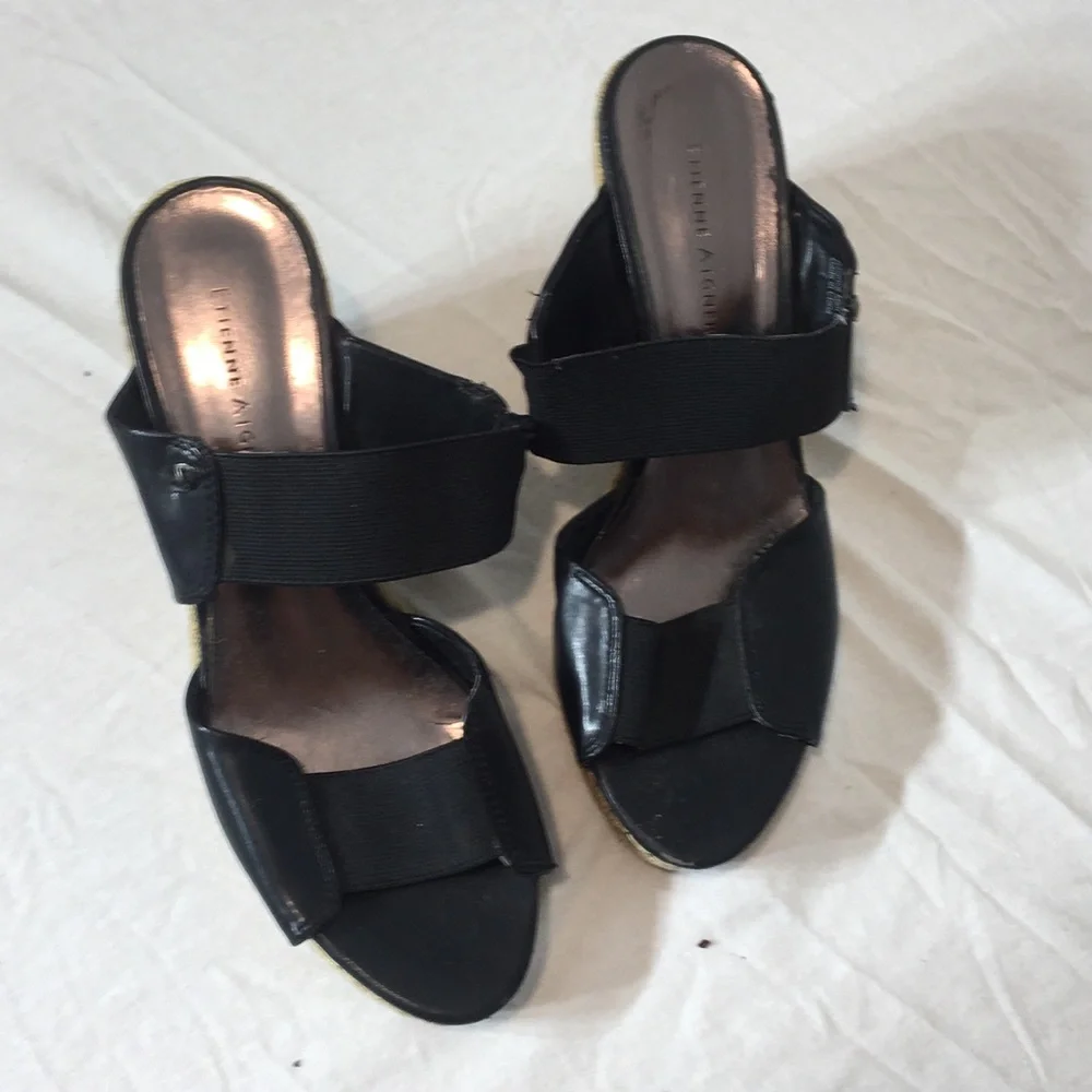Etienne Aigner Espadrille wedge black